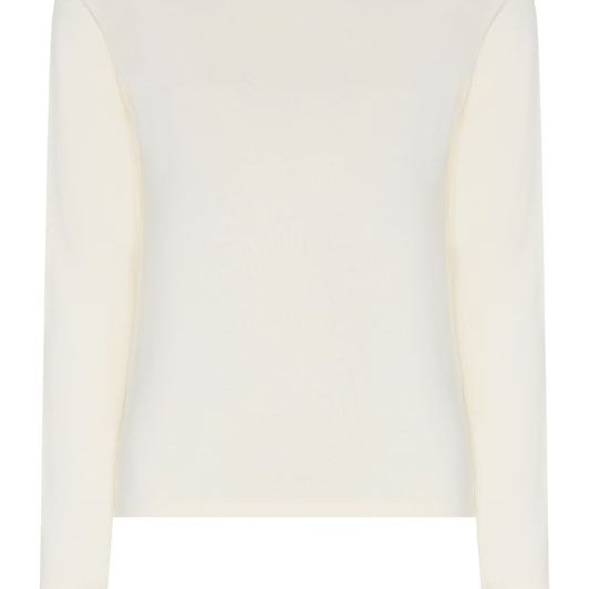 Marc Lauge basis bluse i viskose I Offwhite