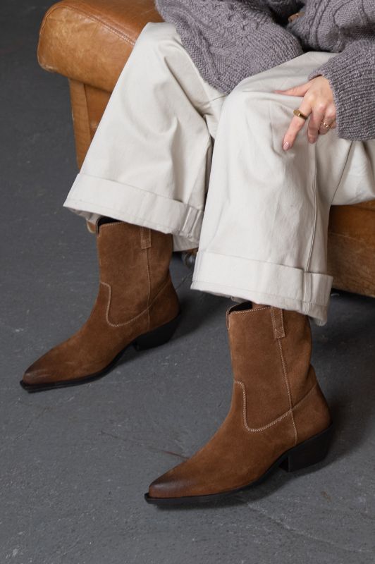Copenhagen Shoes The Couture Walk I Brun ruskindsstøvle