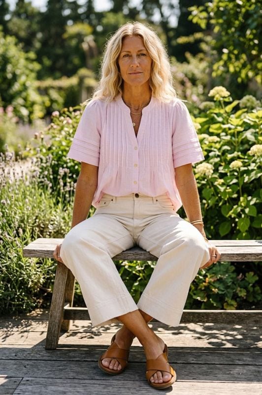 Prepair Grace bluse i rosa I Dresslab