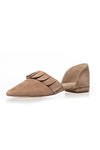 Copenhagen Shoes New Romance | Ballerina i beige med flæse