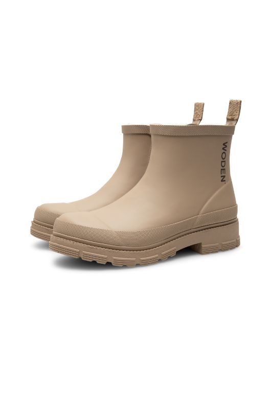 WODEN Alison warm waterproof | Sandfarvet cool gummistøvle med foer
