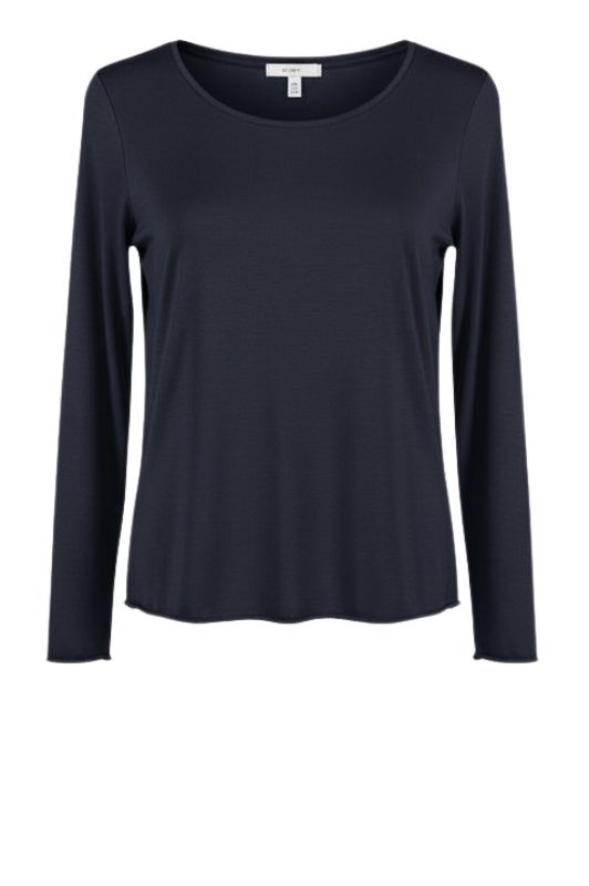 OM-HU Bello bluse | Langærmet t-shirt med cashmere sort I Dresslab
