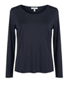OM-HU Bello bluse | Langærmet t-shirt med cashmere sort I Dresslab
