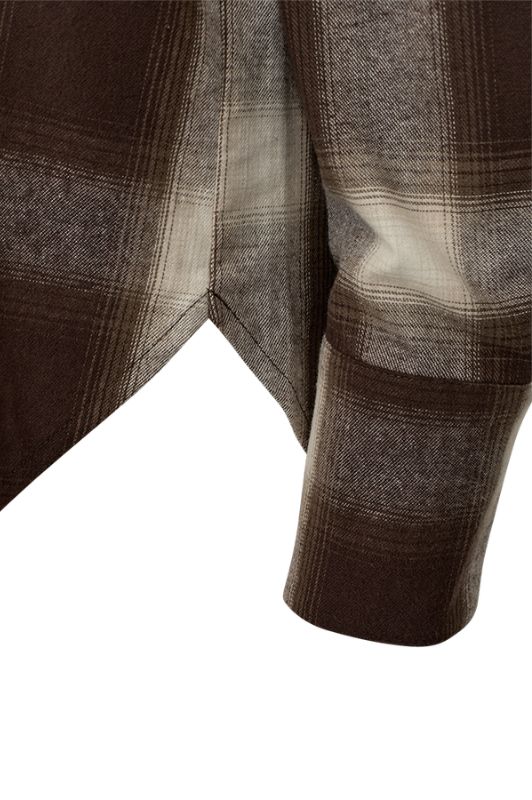 Freequent Erino shirt I Ternet brun bomuldsskjorte