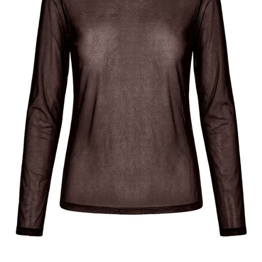 Luxzuz Segberg mesh t-shirt I Klassisk brun