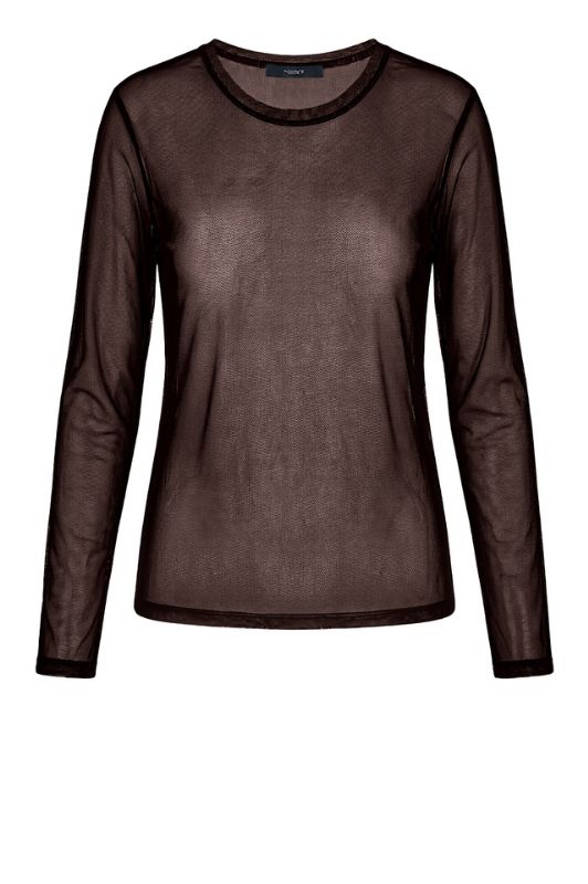 Luxzuz Segberg mesh t-shirt I Klassisk brun