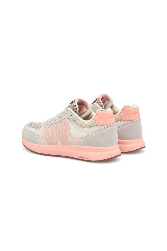Woden Rigmor open mesh leather sneakers | Blush