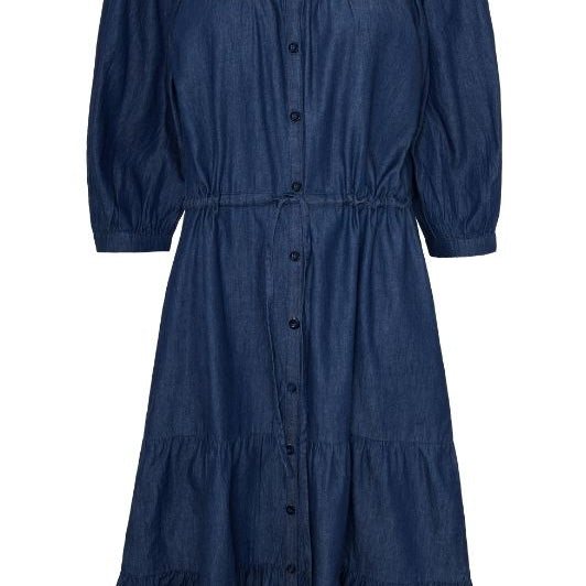 Ofelia Kuma kjole | Denimkjole med snøre i taljen