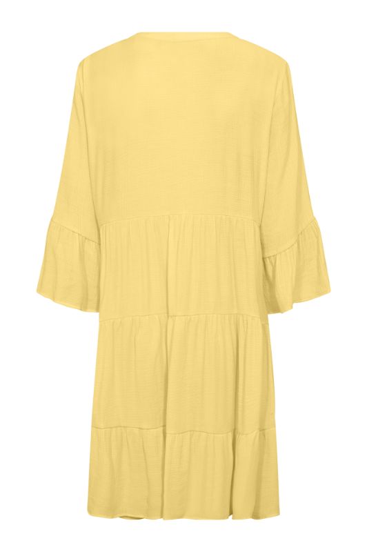 FreeQuent Vigge A-shape kjole | Cool gul sommerkjole