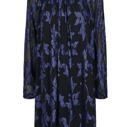 Soft Rebels Alize dress I Kjole i sort og kobolt burnout