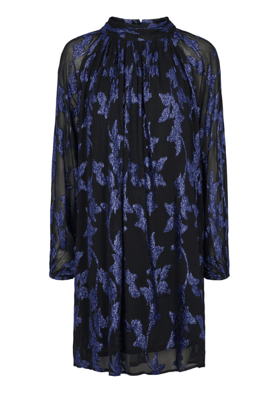 Soft Rebels Alize dress I Kjole i sort og kobolt burnout