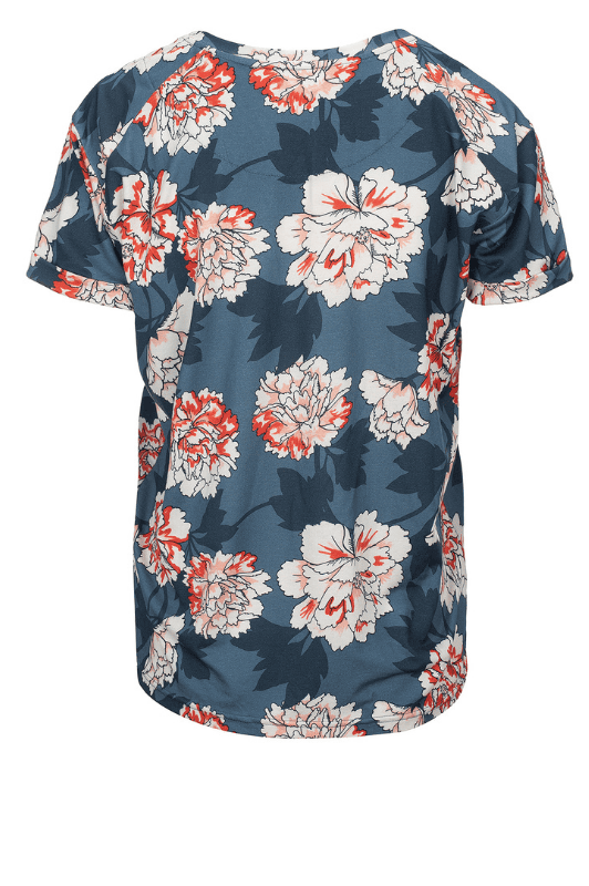 Luxzuz Karin t-shirt I Top med farverigt print