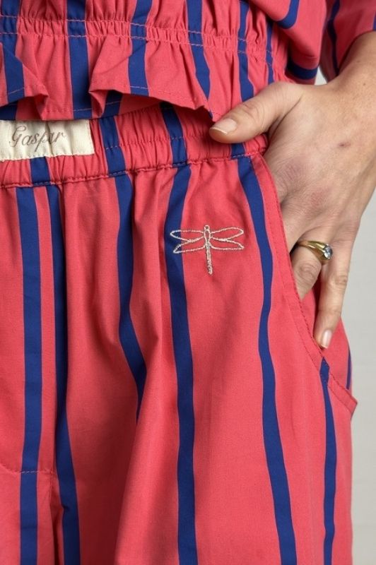 Gaspar Honolulu stripe | Rød stribet