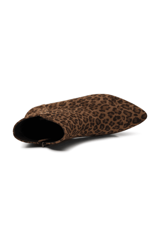 Shoe the Bear Saga Zip | Ruskindsstøvle | Leopard print med lille hæl