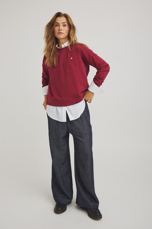 Luxzuz Donna pant | Denim bukser med bredde ben