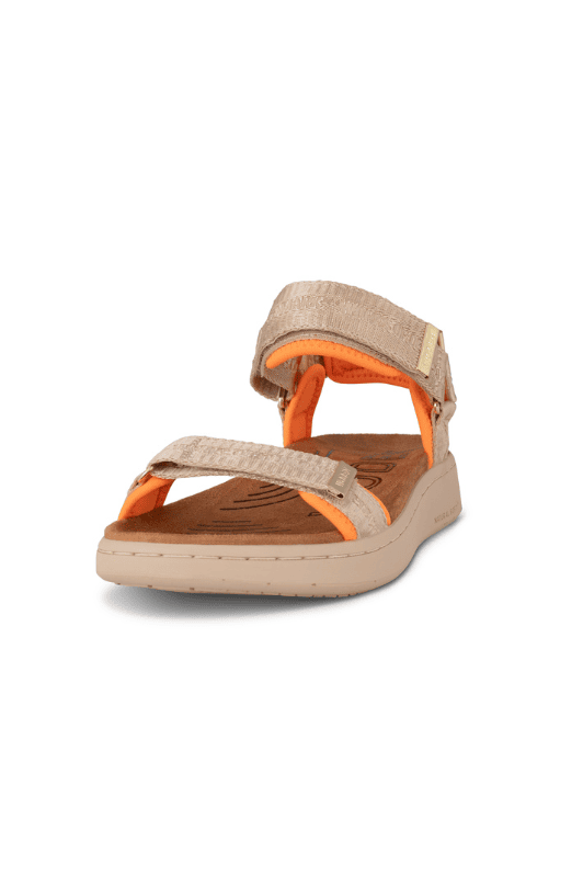 Woden Line sandal | Heritage coffee cream Natural Soft sål