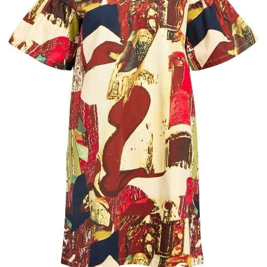 Object Mary dress  I Flot printet kjole