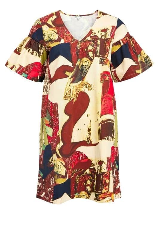 Object Mary dress  I Flot printet kjole