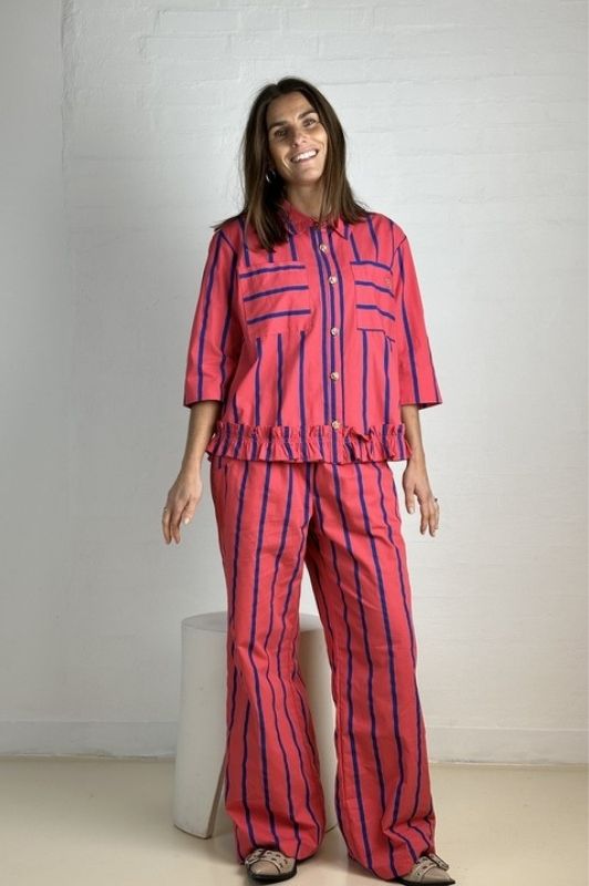 Gaspar Honolulu stripe | Rød stribet