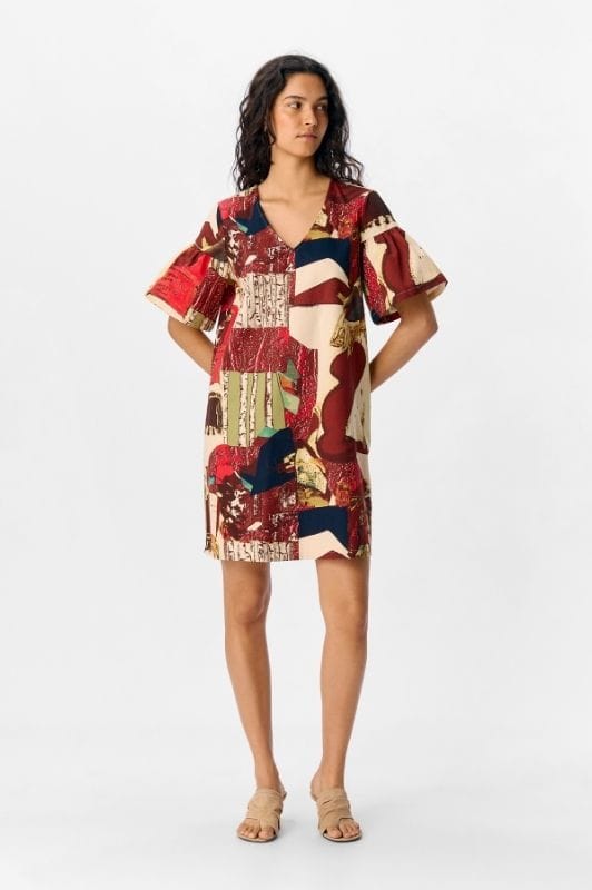Object Mary dress  I Flot printet kjole