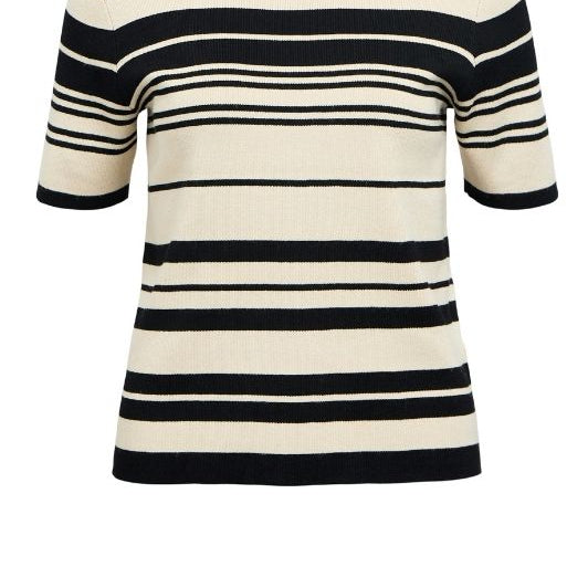 Object Jester new knit s/s top i sort strib I Dresslab