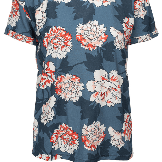 Luxzuz Karin t-shirt I Top med farverigt print