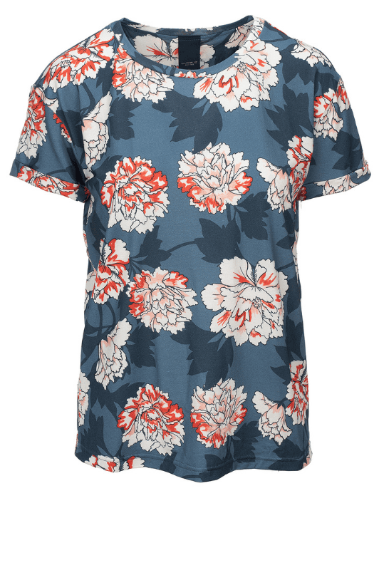 Luxzuz Karin t-shirt I Top med farverigt print