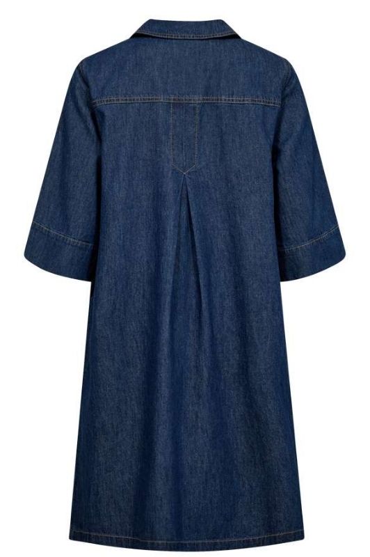 FreeQuent Lisea dress | Mørkeblå denimkjole med lommer