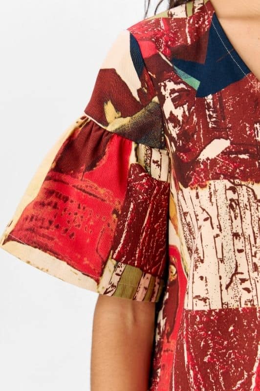 Object Mary dress  I Flot printet kjole