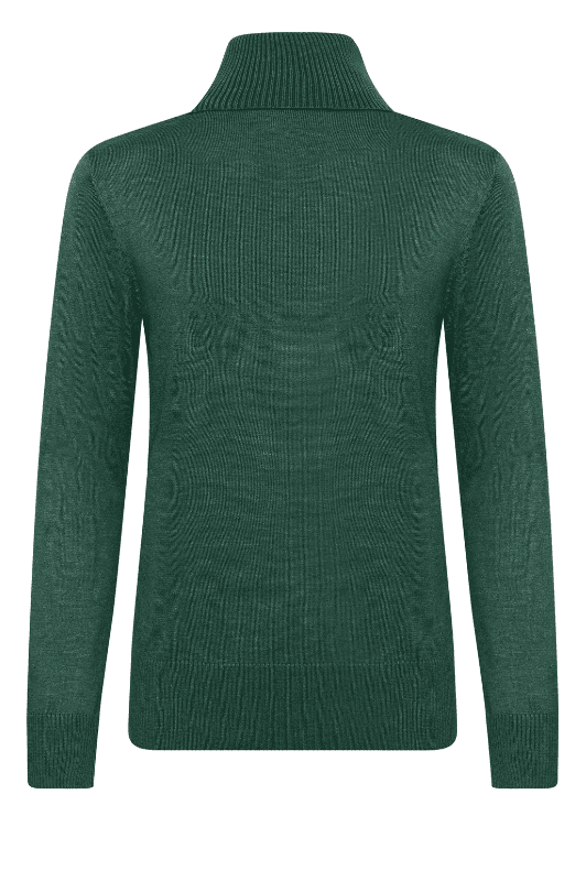 Saint Tropez Mila strik | Rullekrave pullover i petrol