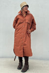 PRE ORDER Gaspar Sevilla poplin dress i burnt sienna