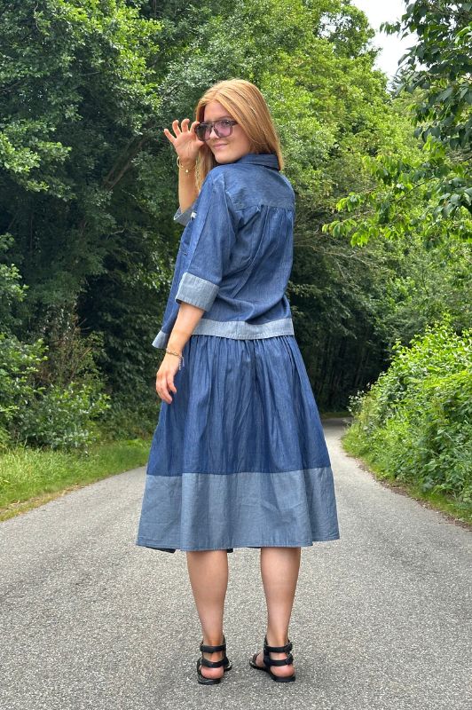 Gaspar Vienna denim nederdel I Dresslab