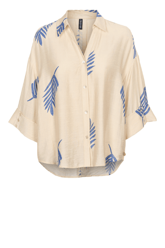 Prepair Lydia bluse I Cool skjorte med fjer print I Dresslab