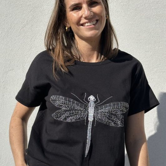 Gaspar Tokyo t-shirt i sort I Dresslab