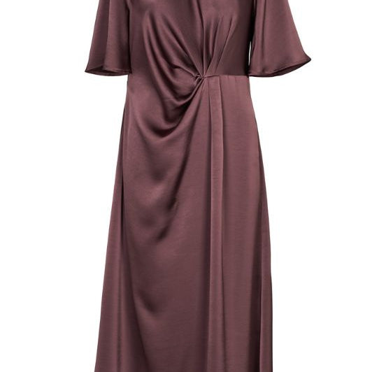 Prepair Nora dress | Blommefarvet festkjole i satin I Dresslab