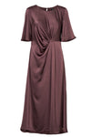 Prepair Nora dress | Blommefarvet festkjole i satin I Dresslab
