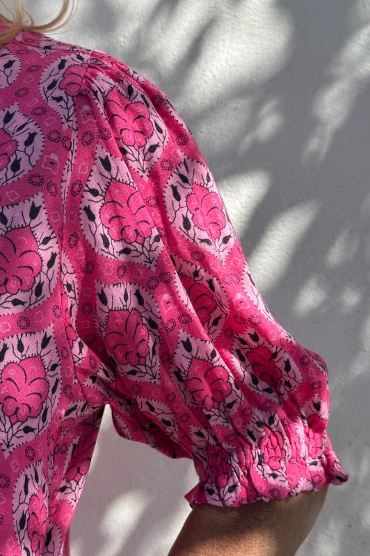 Gaspar Tunø dress | Cool pink ornament printet kjole