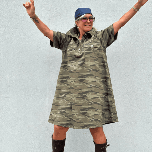PRE ORDER Gaspar Nice camo dress | Cool camouflage kjole