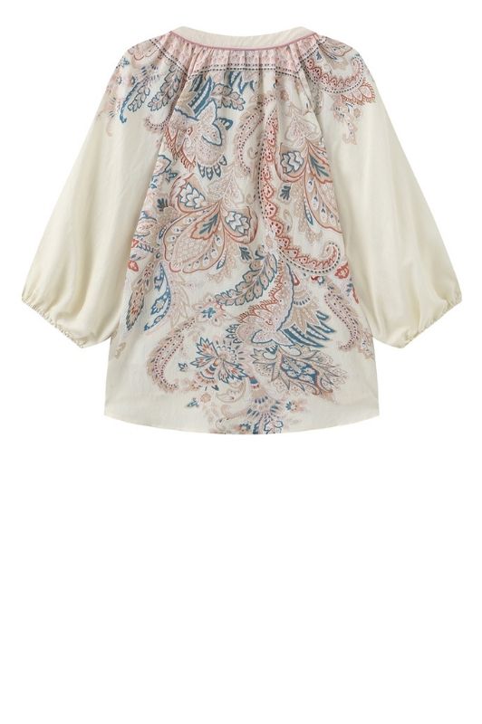 Luxzuz Violetta bluse I Viskose top med paisleyprint