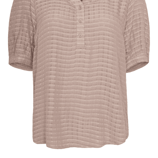 Ofelia Enya bluse | Sand bluse med flæsedetaljer