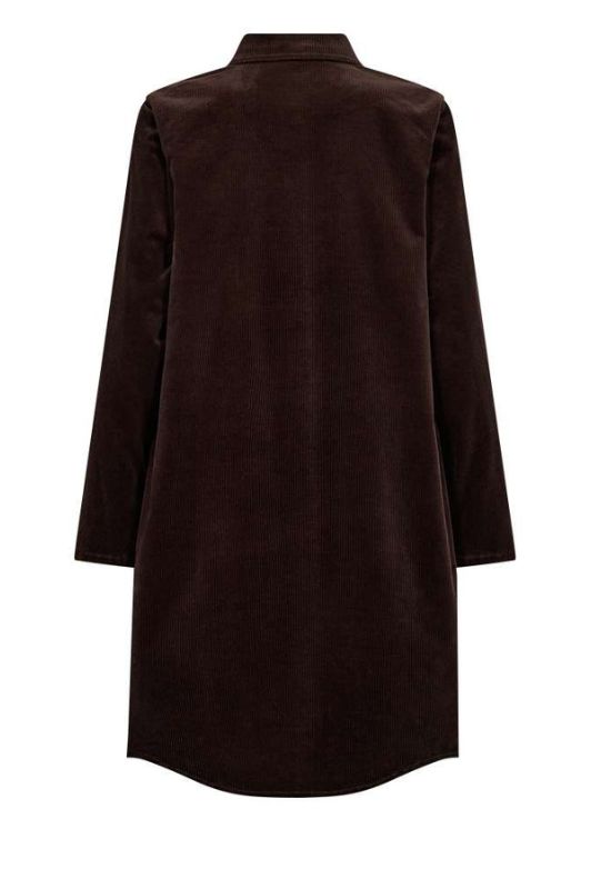 FreeQuent Cordy dress I Fløjlskjole brun