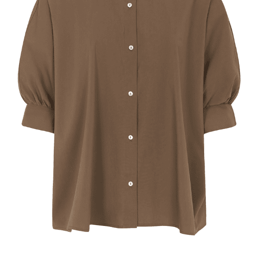 Tooday Cia shirt I Oversize skjorte i brun I Dresslab