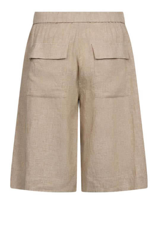 Freequent Lava shorts | Hørshorts i sandmelange  I Dresslab