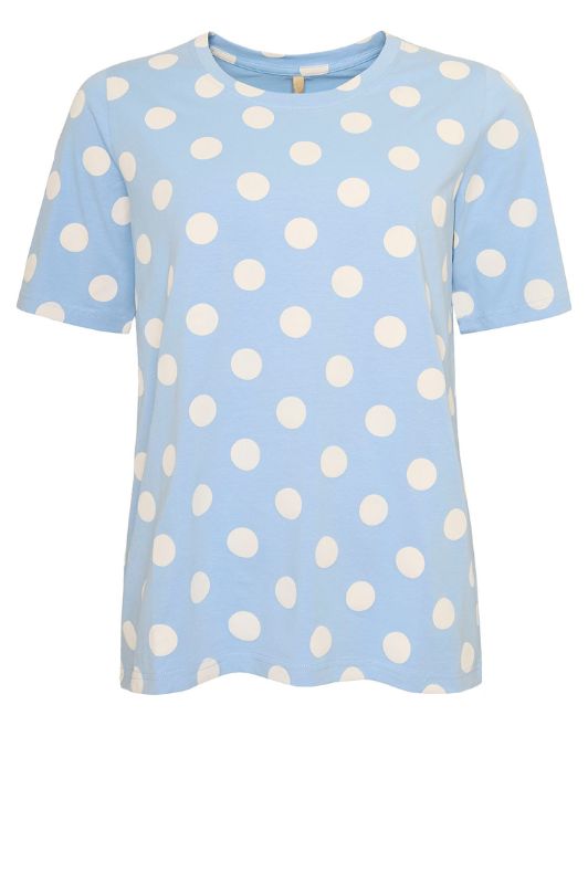 Ofelia Jenni t-shirt | Lyseblå tee med hvide prikker I Dresslab