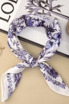 Atelier Paris I Unikt tørklæde millefleur lilla print