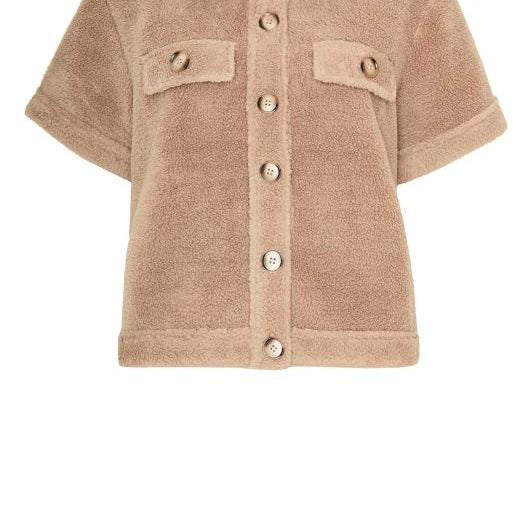 Ofelia Ebbi jakke i sand fleece
