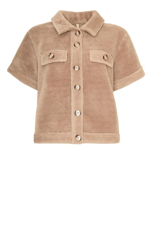 Ofelia Ebbi jakke i sand fleece