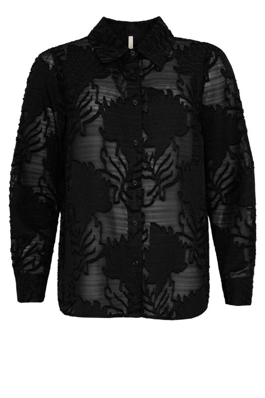 Ofelia Illa shirt I Sort skjorte med burnout