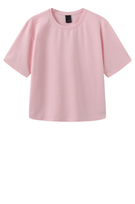 Luxzuz Boxy t-shirt I Klassisk t-shirt i bomuldsmix i lyserød