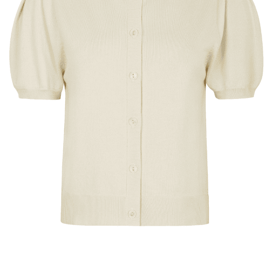 Soft Rebels Marla | Kortærmet cardigan i creme